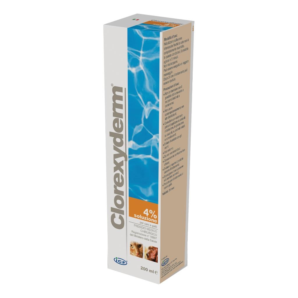 CLOREXYDERM SOLUZIONE 4% 200 ML