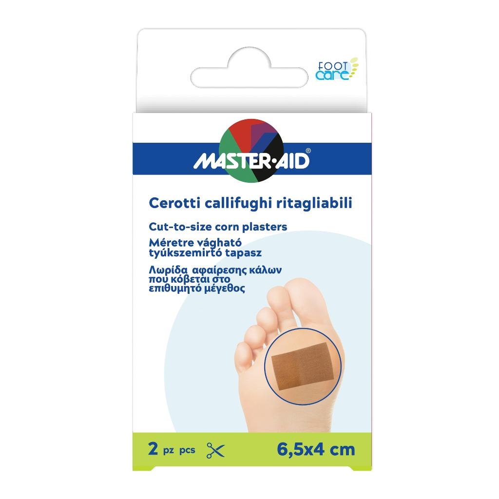 CEROTTO CALLIFUGO MASTER-AID FOOTCARE RITAGLIABILE 64X40 MM 2 PEZZI B3