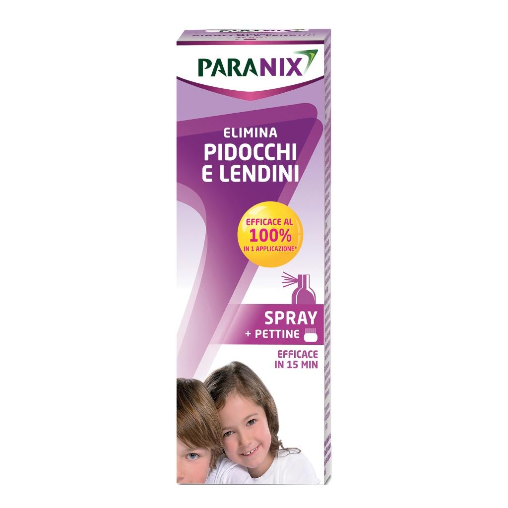 TRATTAMENTO PIDOCCHI E LENDINI PARANIX SPRAY 100 ML + PETTINE