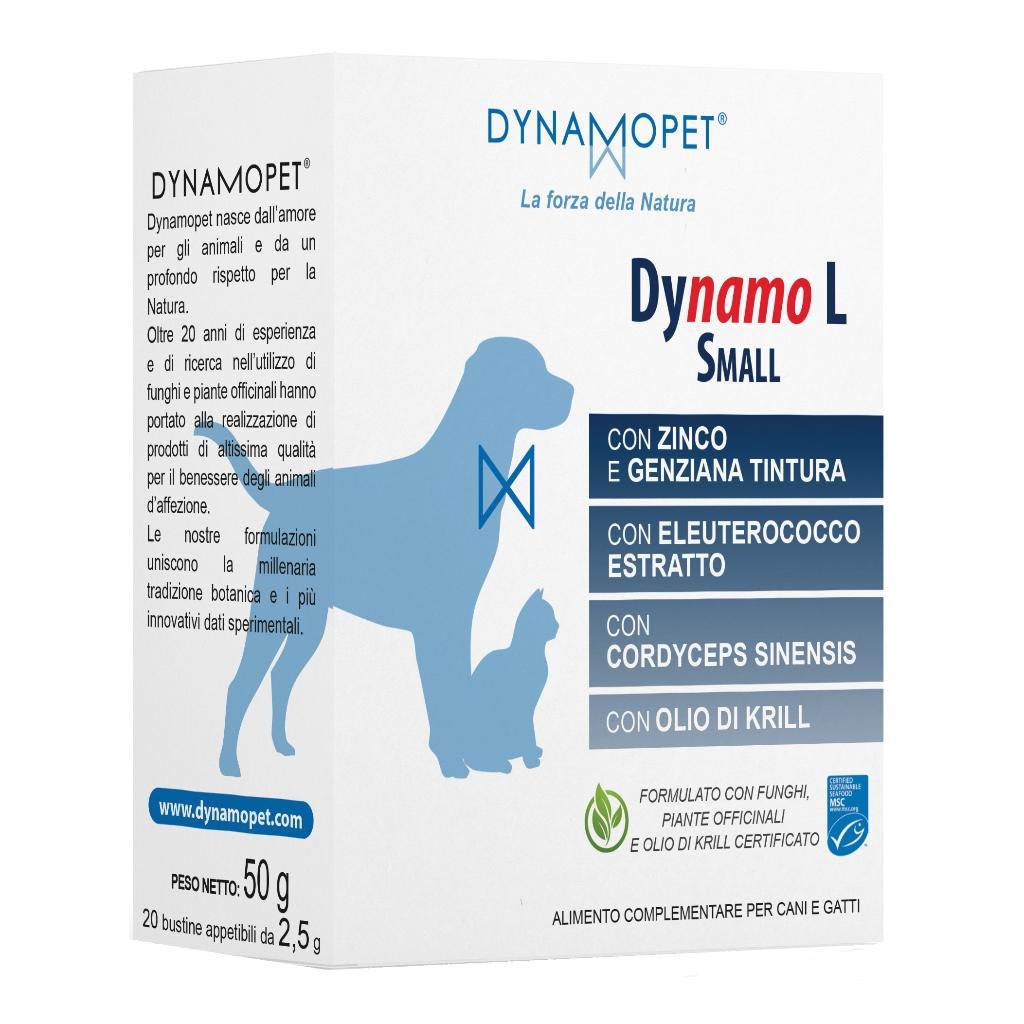 DYNAMO L SMALL 20 BUSTINE APPETIBILI DA 2,5 G