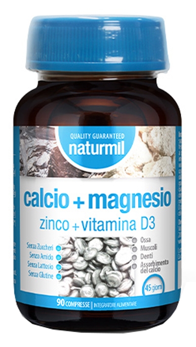 NATURMIL CALCIO+MAGNESIO+ZINCO+VITAMINA D3 90 COMPRESSE