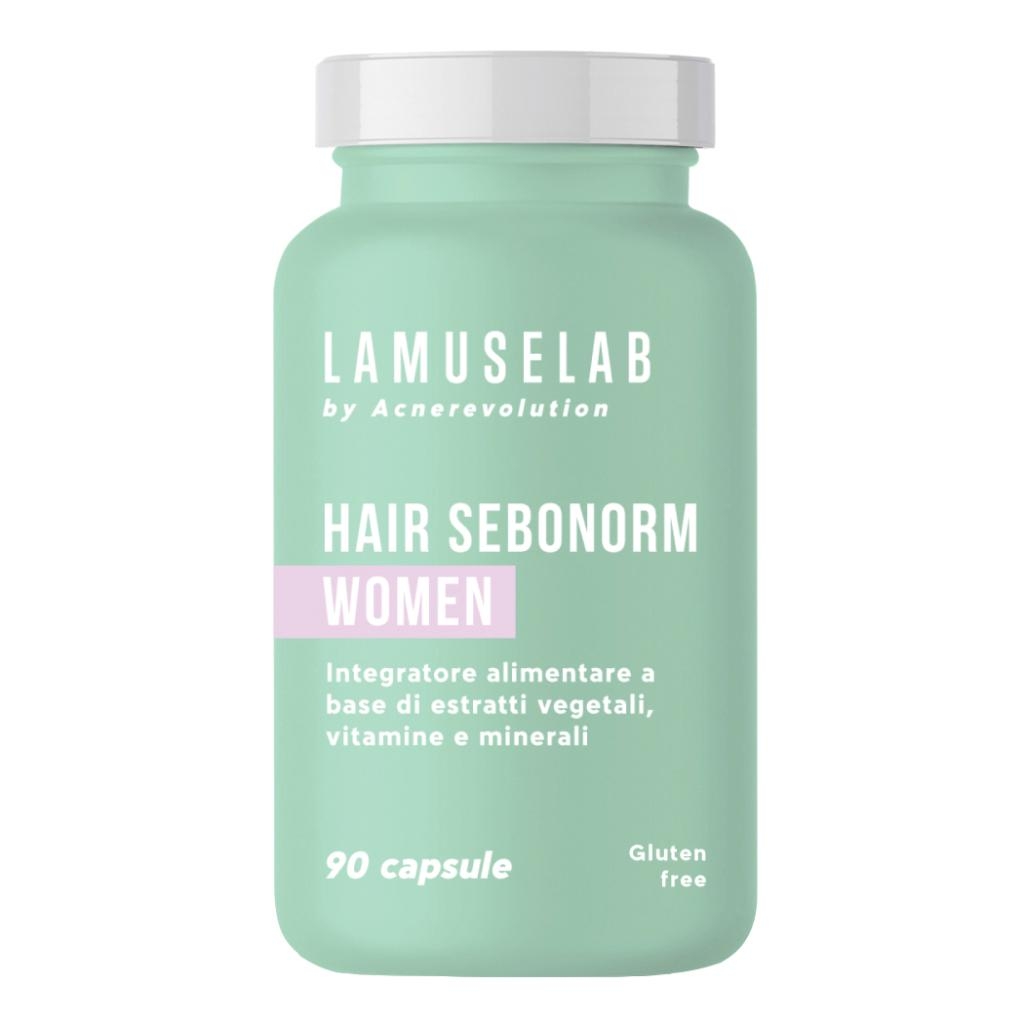 LAMUSELAB CAPELLI PELLE GRASSA DONNA 90 CAPSULE