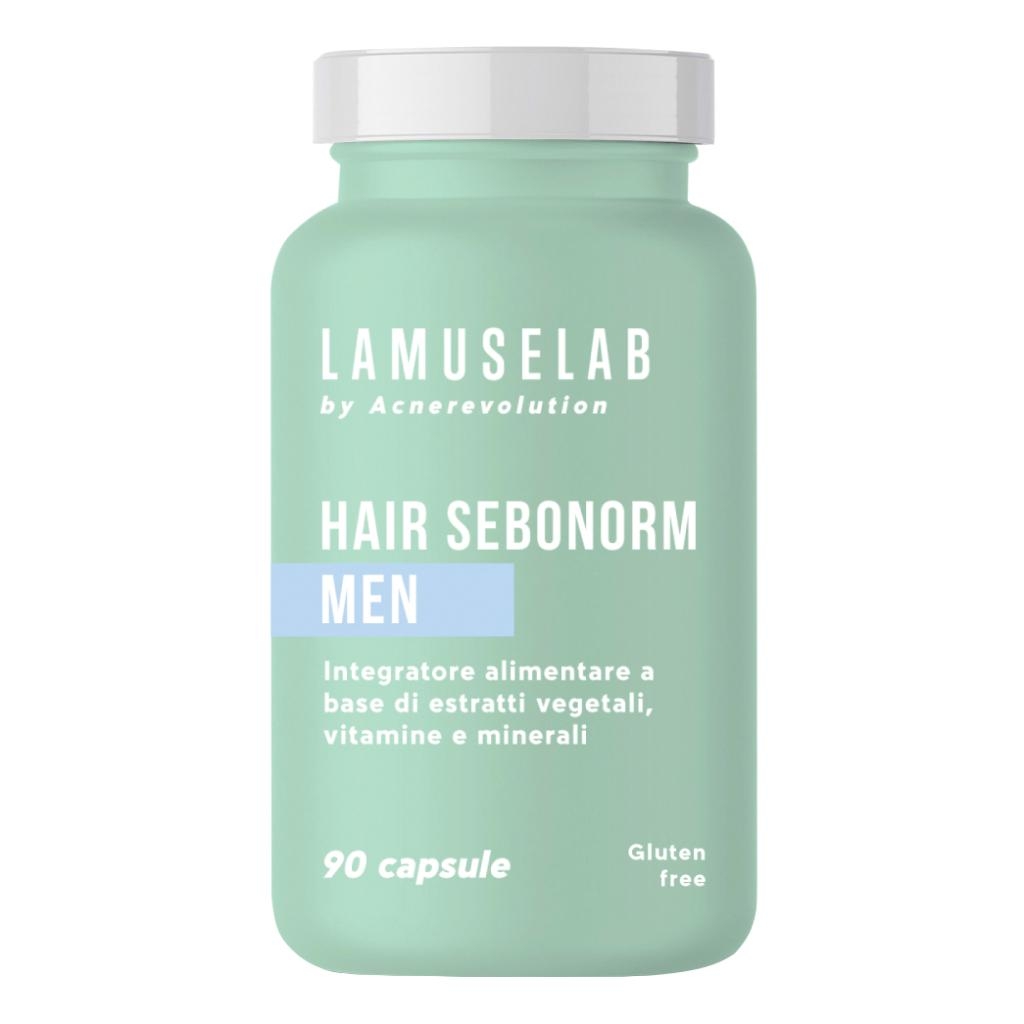 LAMUSELAB CAPELLI PELLE GRASSA UOMO 90 CAPSULE