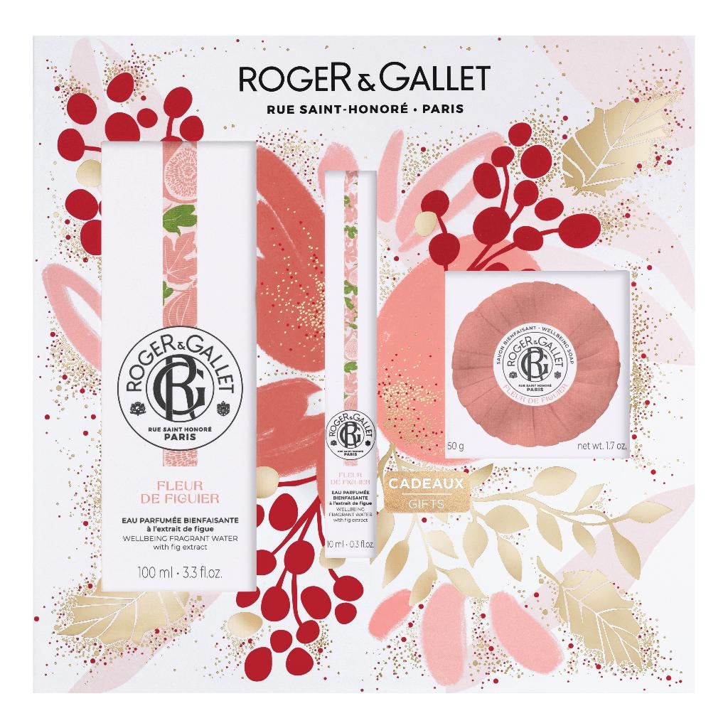 ROGER&GALLET FLEUR FIGUIER SET NOEL 22 EAU DE TOILETTE 100 ML + EAU DE TOILETTE 10 ML + SAPONETTA 50 G