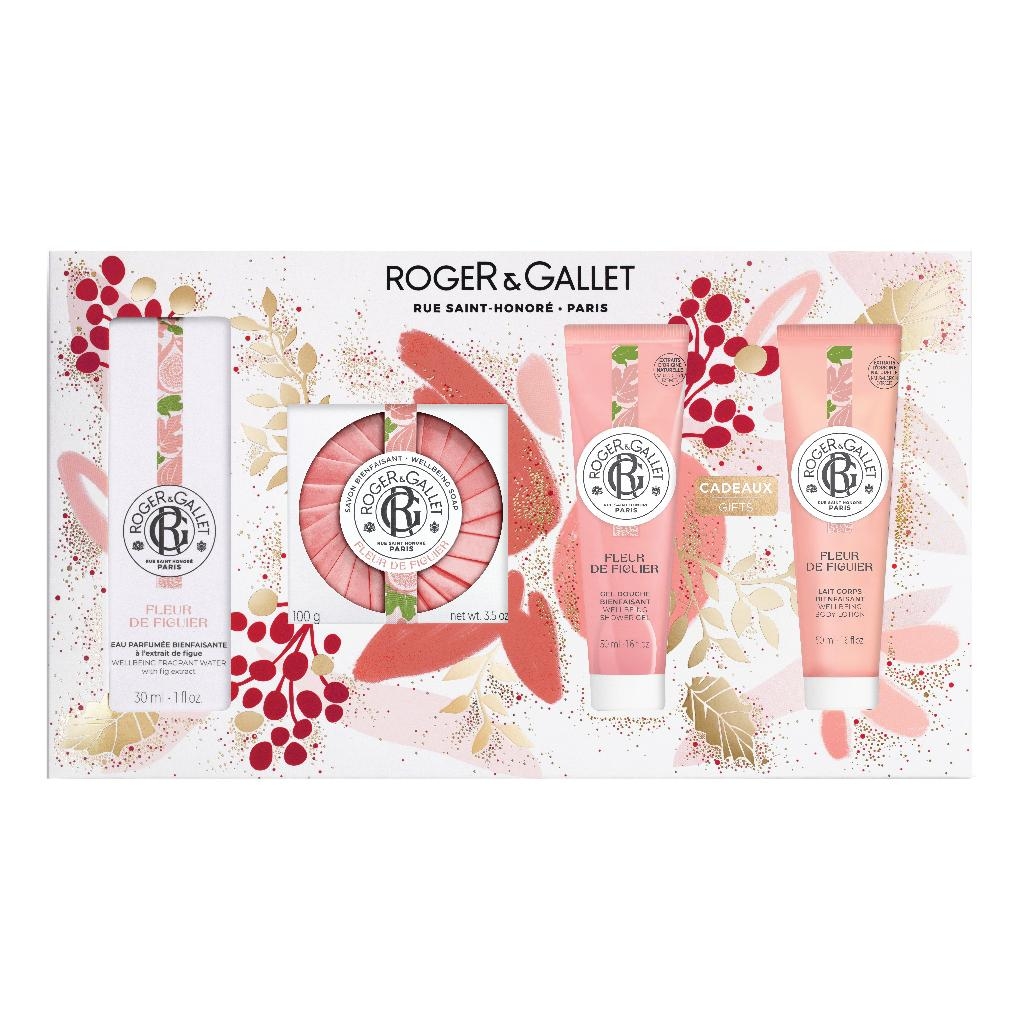 ROGER&GALLET RIT FIGUIER SET NOEL 22 EAU DE TOILETTE 30 ML + GEL DOCCIA 50 ML + LATTE CORPO 50 ML + SAPONETTA 100 G