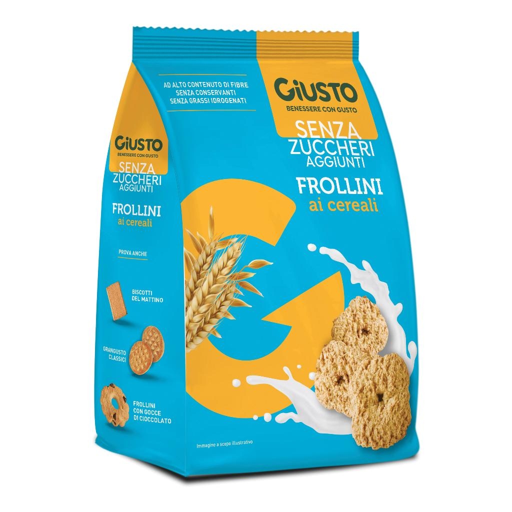 GIUSTO SENZA ZUCCHERO FROLLINI AI CEREALI SENZA ZUCCHERO 350 G