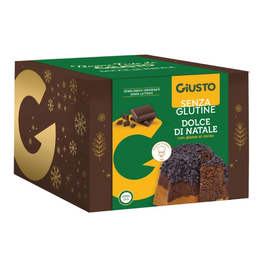 GIUSTO SENZA GLUTINE DOLCE DI NATALE PANDORO CIOCCOLATO 500 G