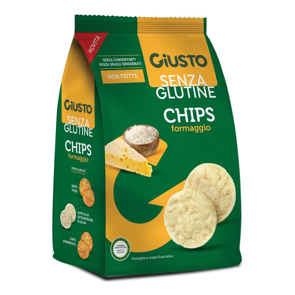 GIUSTO SENZA GLUTINE CHIPS FORMAGGIO 40 G