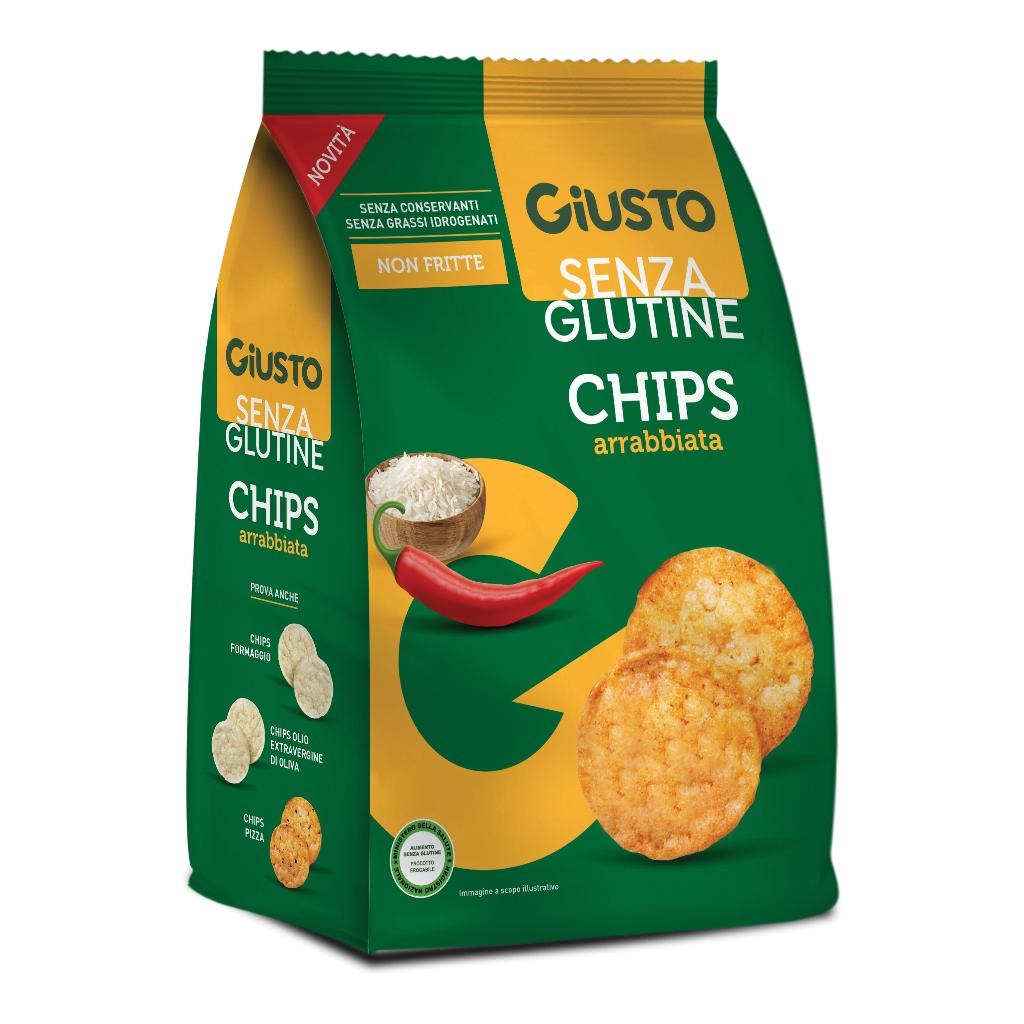 GIUSTO SENZA GLUTINE CHIPS ARRABBIATA 40 G