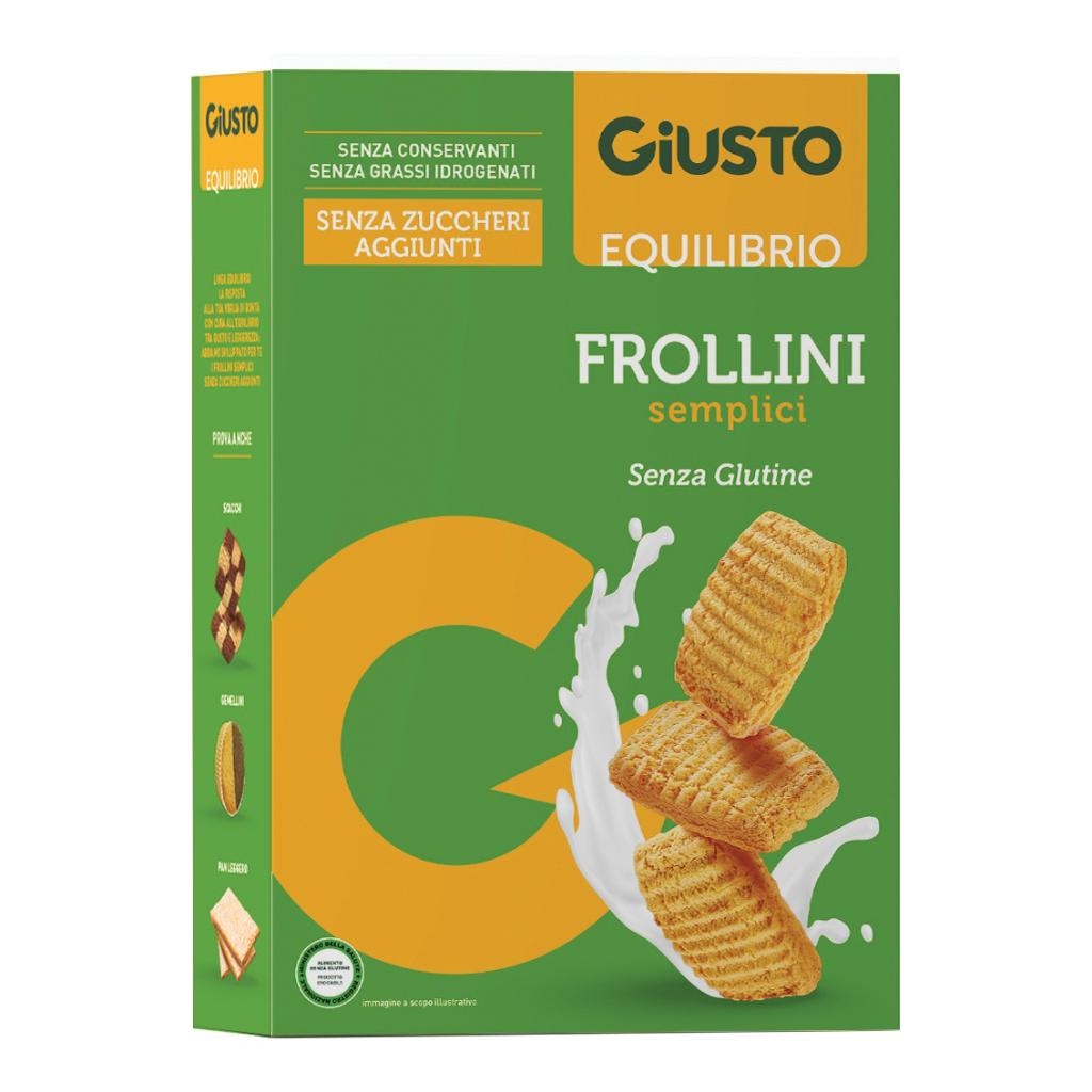 GIUSTO SENZA GLUTINE FROLLINI SEMPLICI 250 G