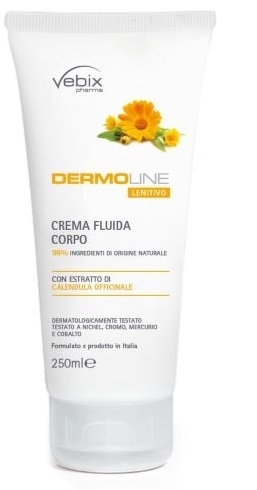 VEBIX DERMOLINE CREMA CORPO FLUIDA CALENDULA 250 ML