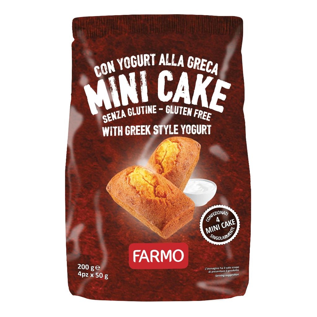 FARMO MINI CAKE YOGURT ALLA GRECA MULTIPACCO 4 PEZZI DA 50 G