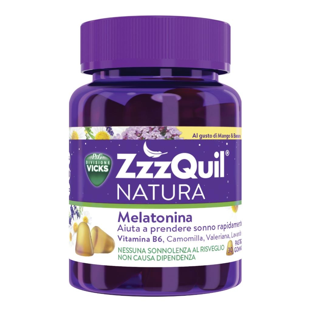 VICKS ZZZQUIL NATURA MANGO & BANANA 30 PASTIGLIE GOMMOSE