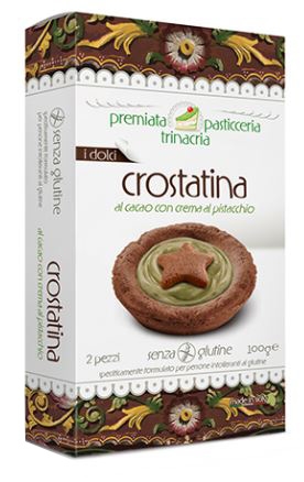 PREMIATA PASTICCERIA TRINACRIA CROSTATINA AL CACAO CON CREMA AL PISTACCHIO 150 G