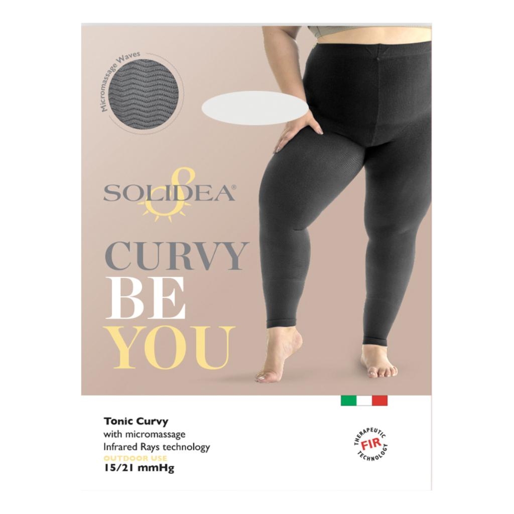 BE YOU TONIC CURVY LEGGINGS MASSAGGIANTE COPRENTE NERO L-XL