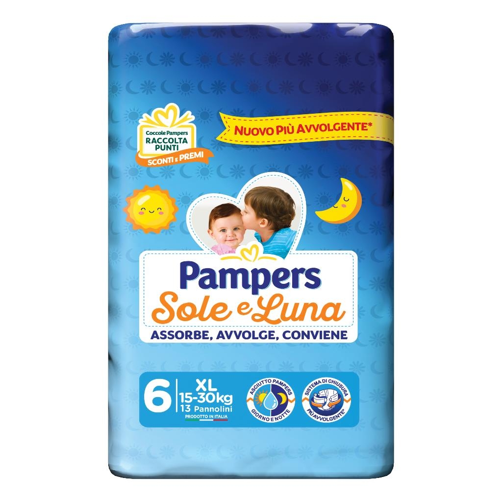 PAMPERS SOLE LUNA XL 13 PEZZI