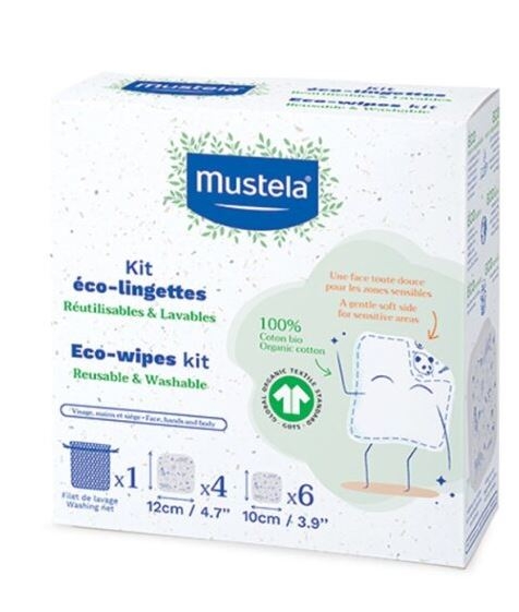 MUSTELA SALVIETTE LAVABILI RIUTILIZZABILI 10 PEZZI