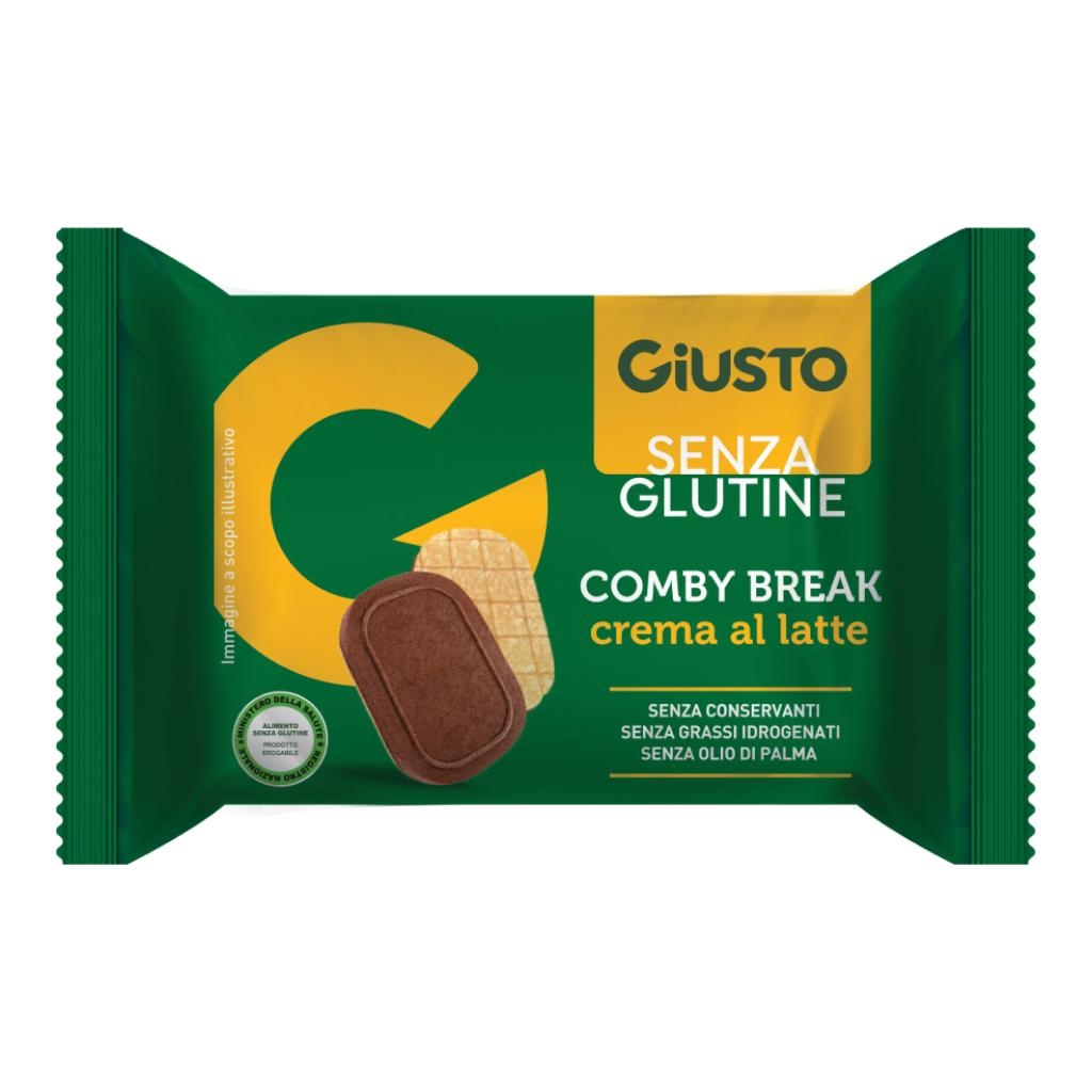 GIUSTO SENZA GLUTINE COMBY BREAK CREMA LATTE 26 G