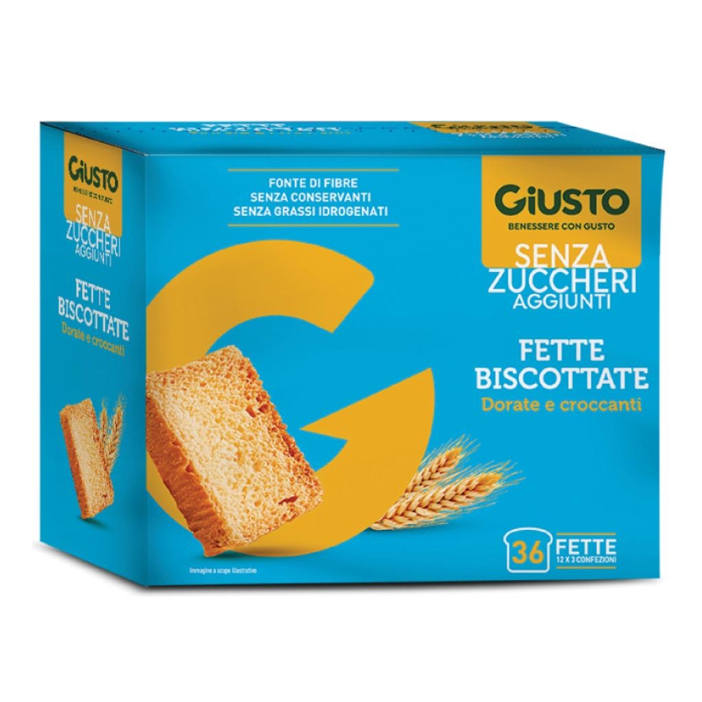 GIUSTO SENZA ZUCCHERO FETTE BISCOTTATE 300 G
