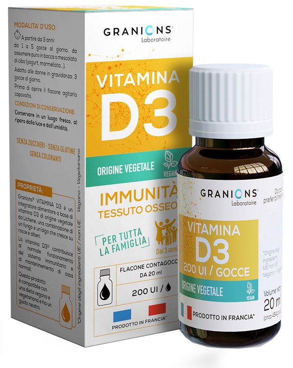 GRANIONS VITAMINA D3 GOCCE 20 ML