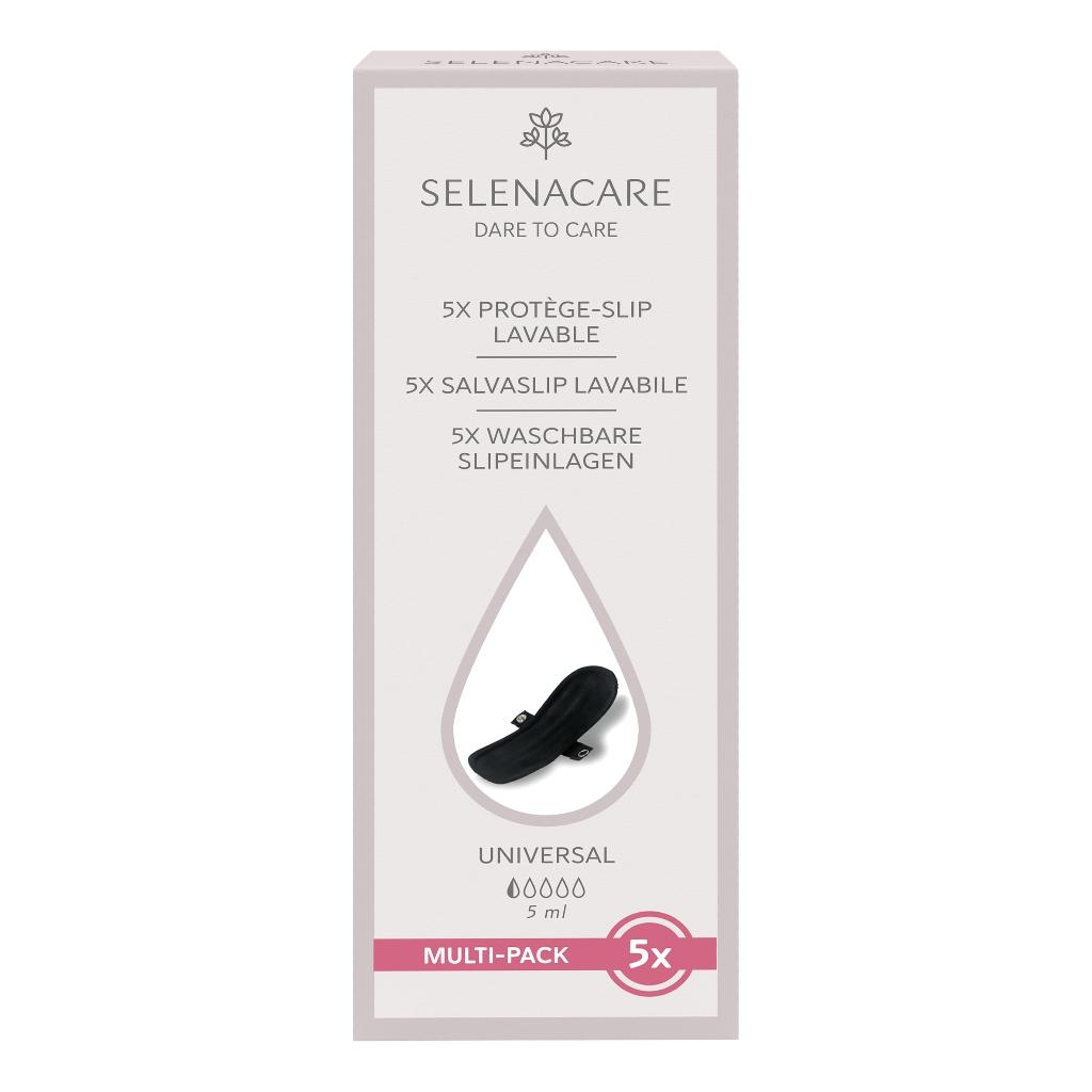 SELENACARE SALVASLIP LAVABILE NERO TAGLIA UNICA 5 PEZZI