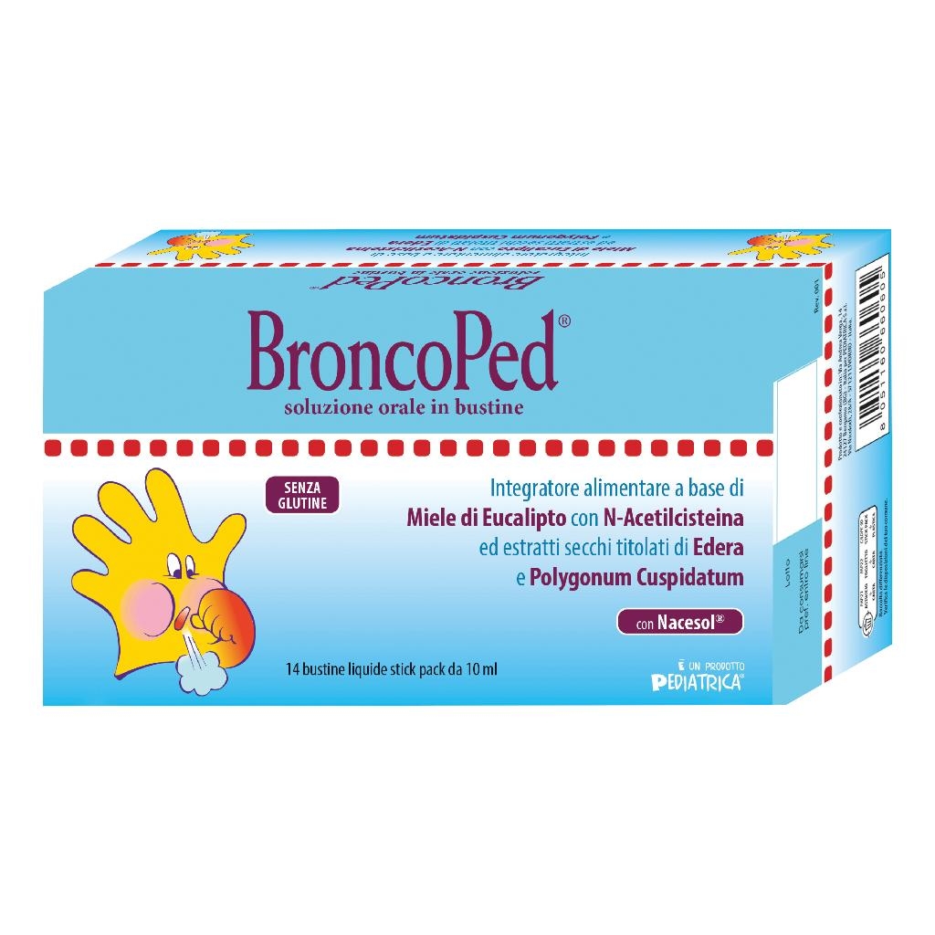 BRONCOPED SOLUZIONE ORALE 14 BUSTINE STICK PACK DA 10 ML