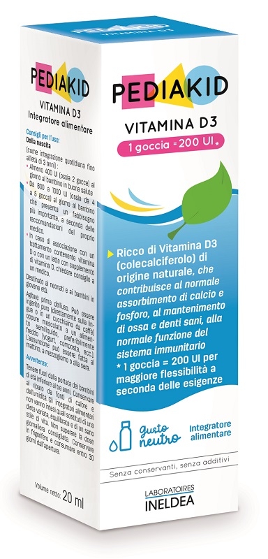 PEDIAKID VITAMINA D3 200IU 200 ML