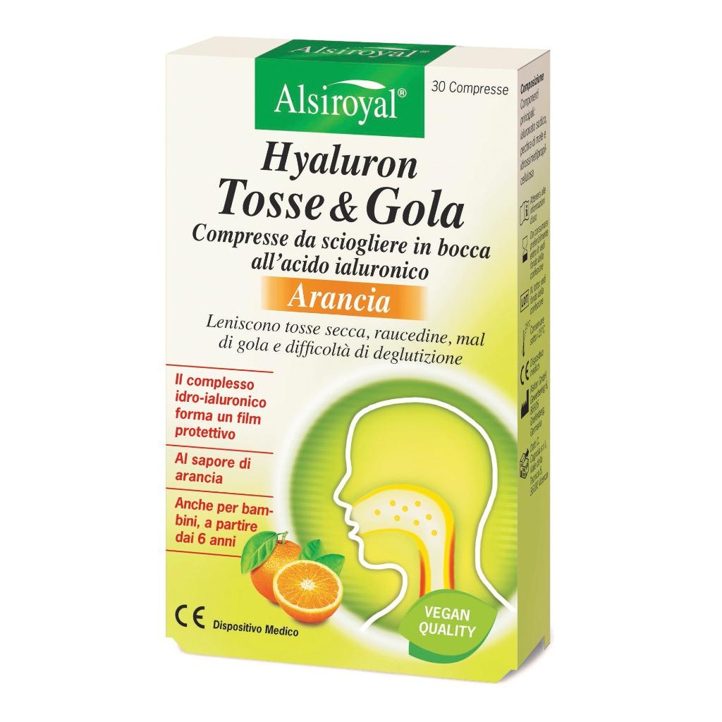 HYALURON TOSSE&GOLA ARANCIA 30 COMPRESSE