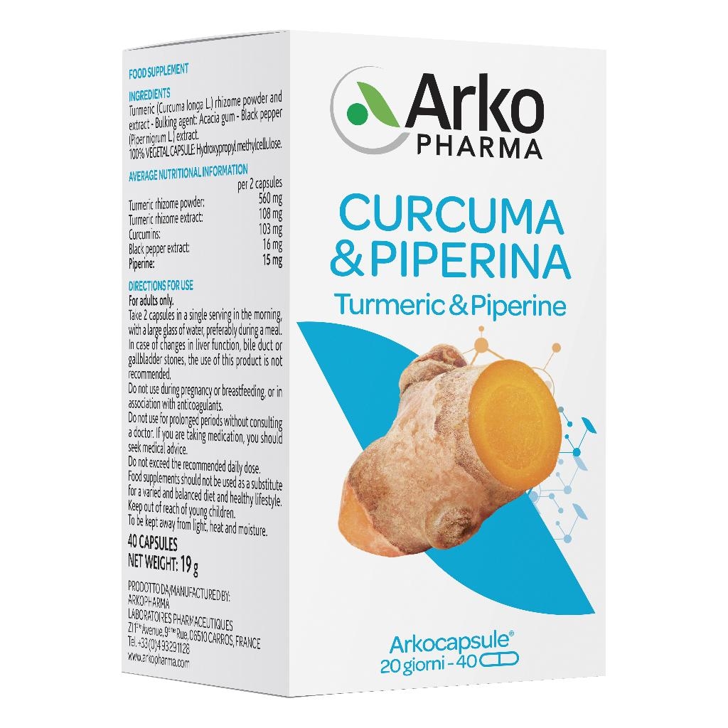 ARKOCPS CURCUMA + PIPERINA 40 CAPSULE