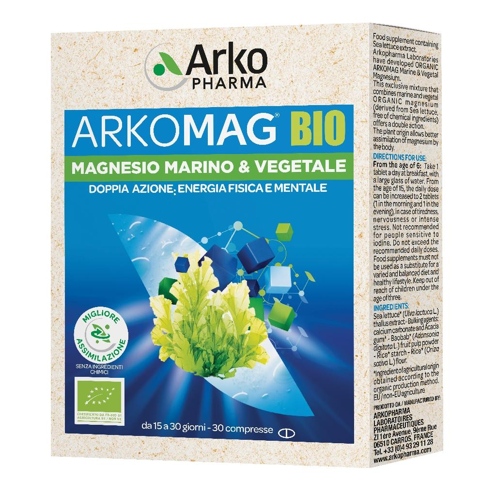 ARKOMAG BIO MAGNESIO MARINO & VEGETALE 30 COMPRESSE