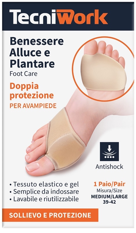 CUSCINETTO DOPPIA PROTEZIONE ALLUCE E PLANTARE M/L 1 PAIO