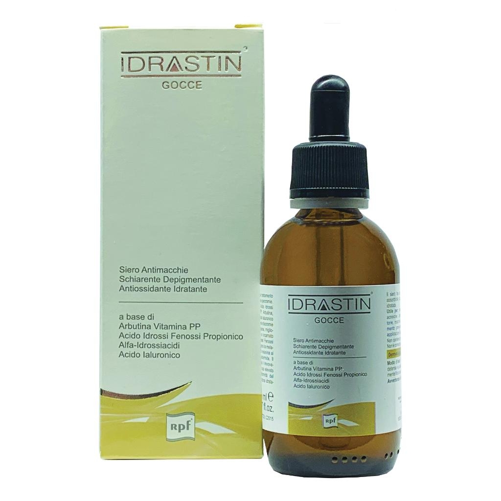IDRASTIN GOCCE SIERO ANTIMACCHIE SCHIARENTE DEPIGMENTANTE ANTIOSSIDANTE IDRATANTE 50 ML