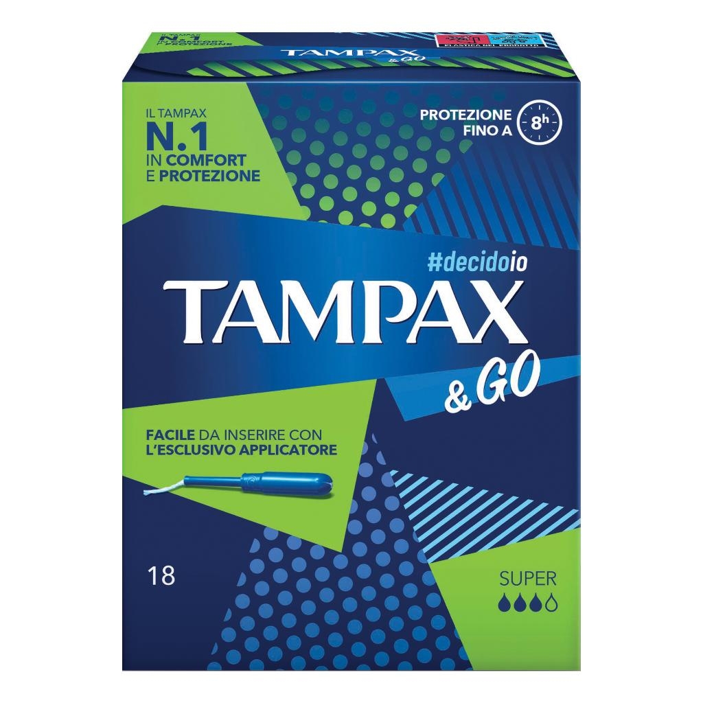 TAMPAX &GO SUPER 18 PEZZI