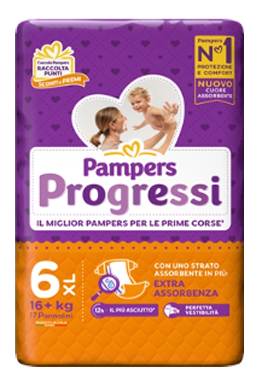 PAMPERS PROGRESSI XL 17 PEZZI