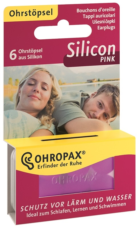 OHROPAX SILICON PINK TAPPI PREAURICOLARI 6 PEZZI
