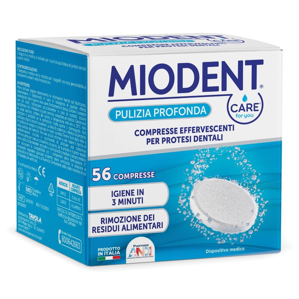 MIODENT 56 COMPRESSE EFFERVESCENTI PER PROTESI DENTALI