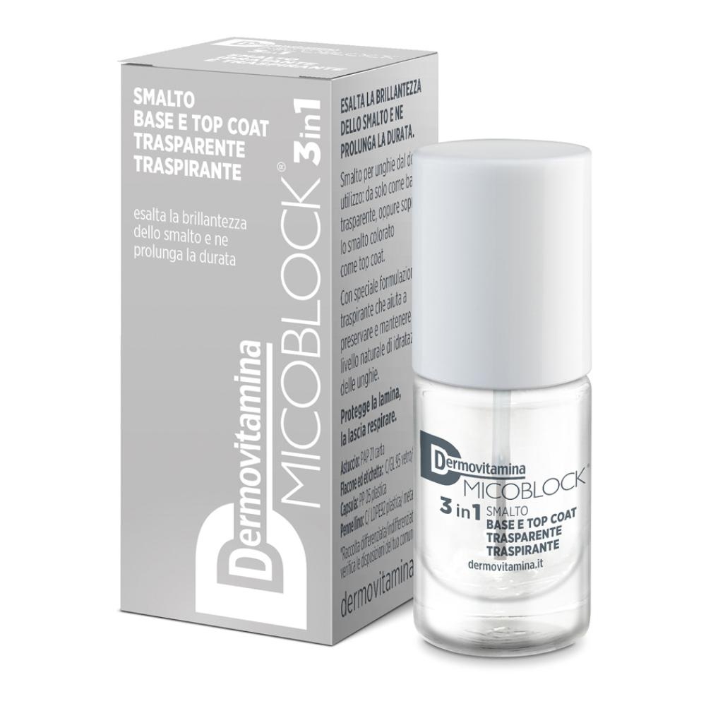 DERMOVITAMINA MICOBLOCK SMALTO BASE&TOP COAT 19 TRASPARENTE 5 ML