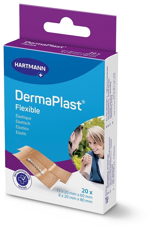 DERMAPLAST FLEXIBLE CEROTTO 2 FORMATI 20 PEZZI