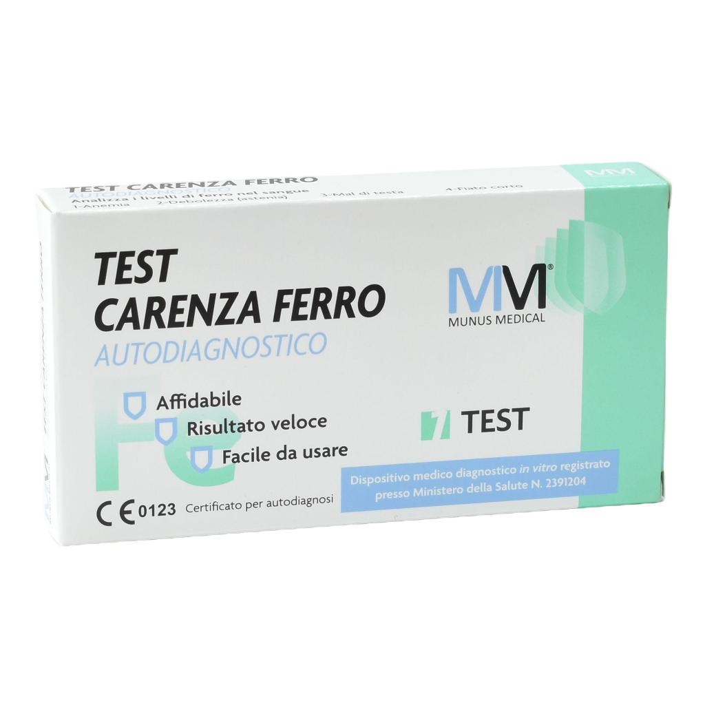 MUNUS MEDICAL TEST AUTODIAGNOSTICO CARENZA DI FERRO