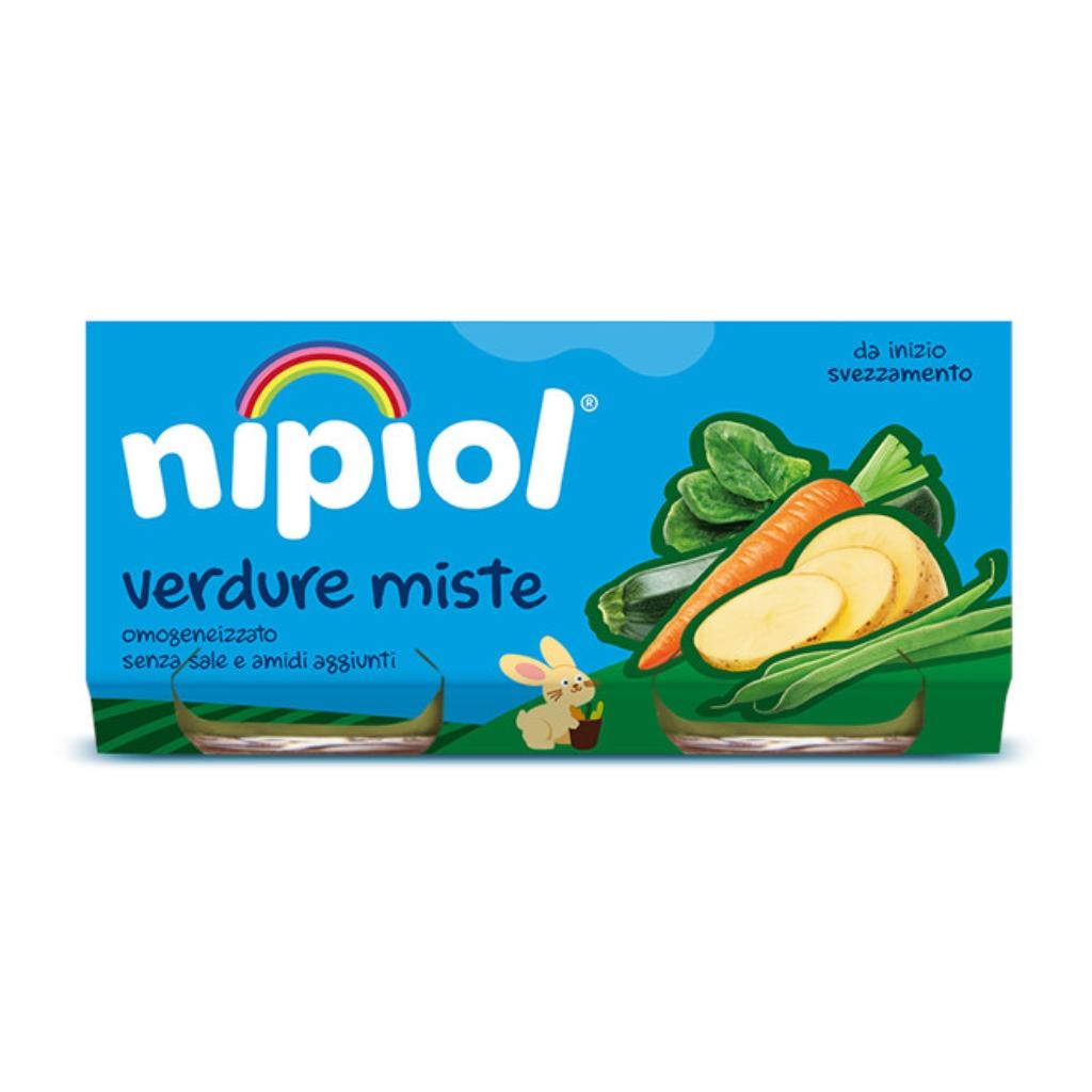 NIPIOL OMOGENEIZZATO VERDURE MISTE 2 PEZZI DA 80 G