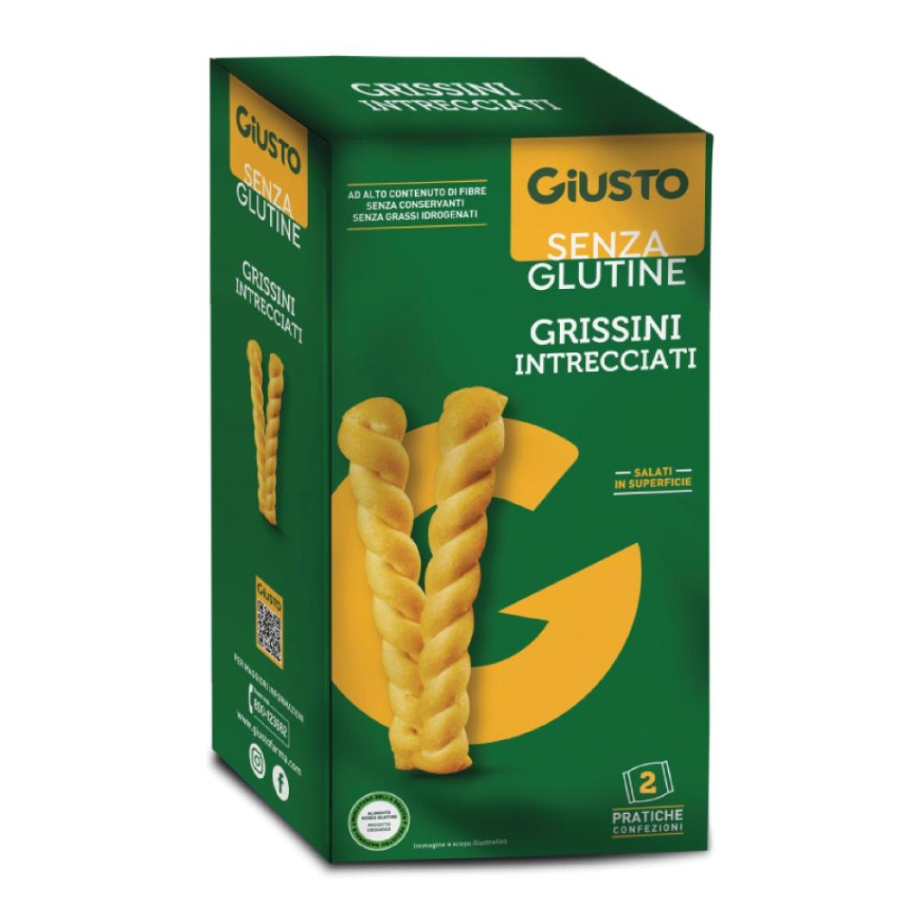 GIUSTO SENZA GLUTINE INTRECCIATI GRISSINI 150 G