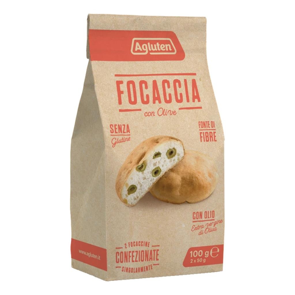 AGLUTEN FOCACCIA OLIVE 100 G