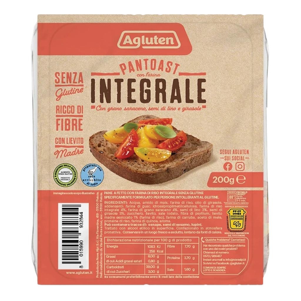 AGLUTEN PANTOAST FARINA INTEGRALE 200 G