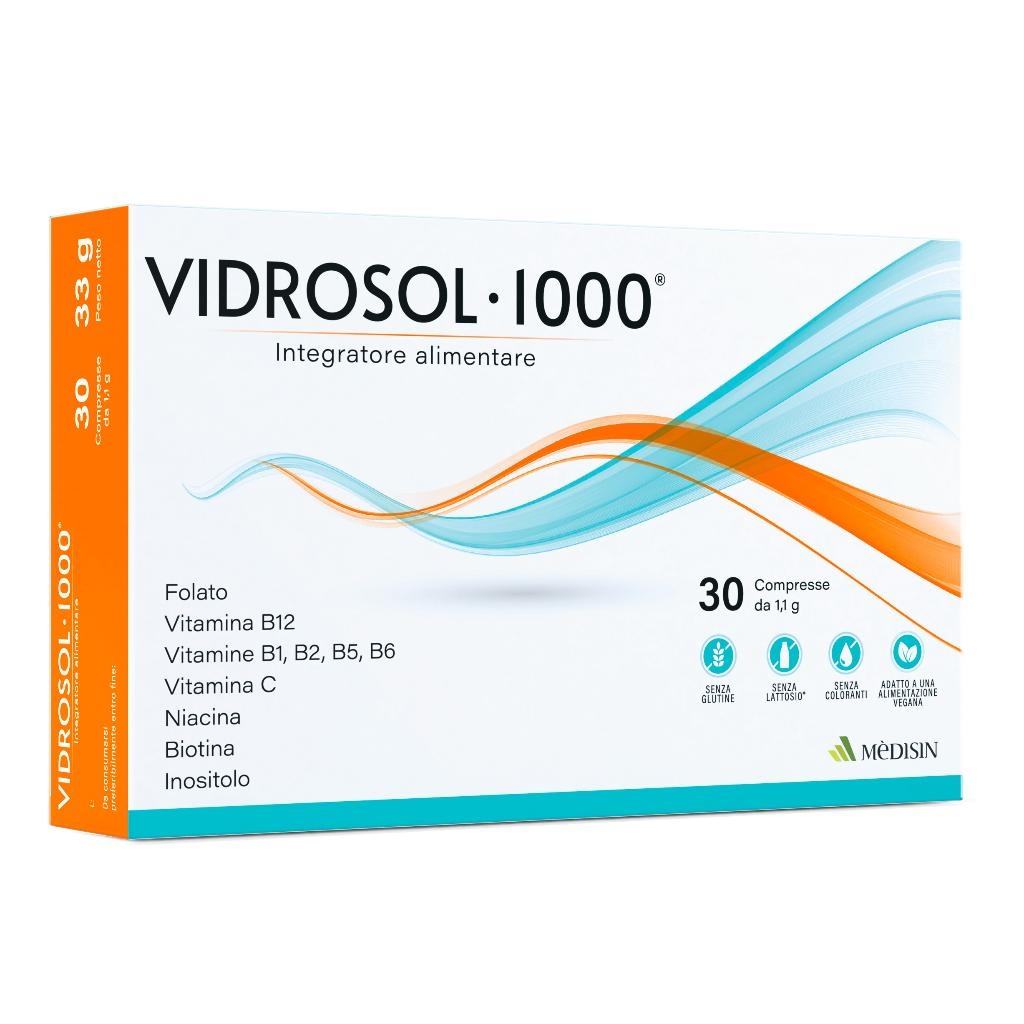 VIDROSOL 1000 30 COMPRESSE