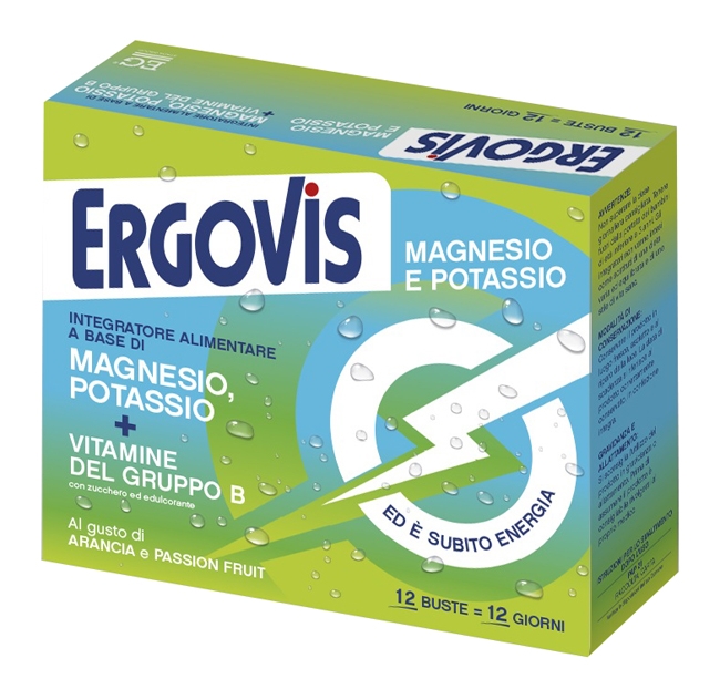 ERGOVIS MG+K VITAMINE B CON ZUCCHERO 12 BUSTINE