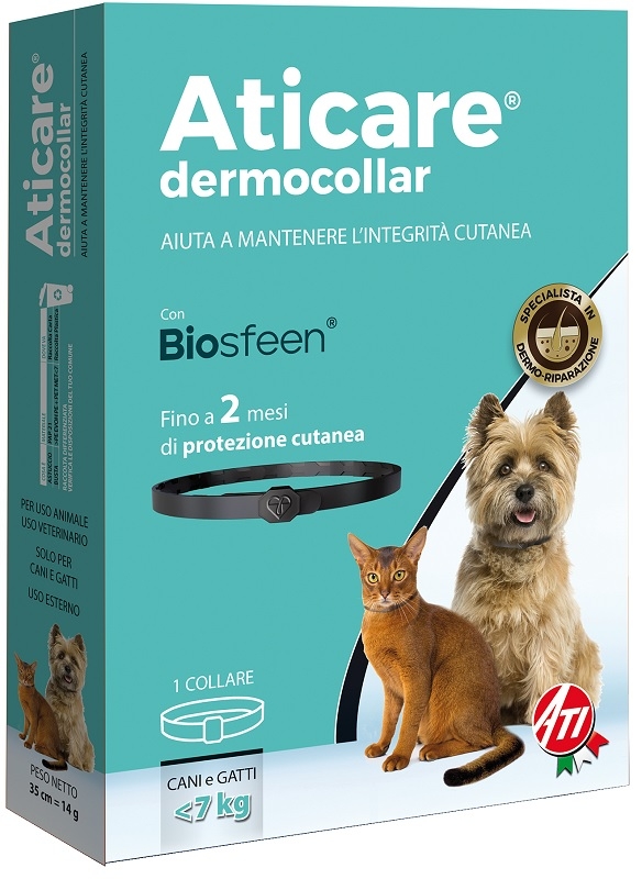 ATICARE DERMOCOLLAR CANI PICCOLI E GATTI CON PESO INFERIORE A 7 KG