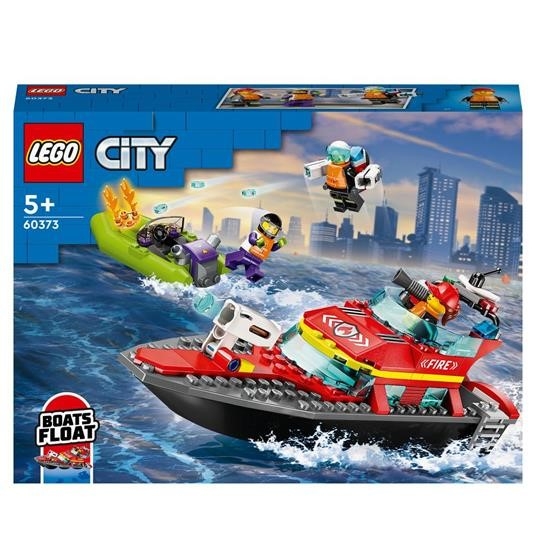 LEGO CITY FIRE 60373 BARCA DI SOCCORSO ANTINCENDIO