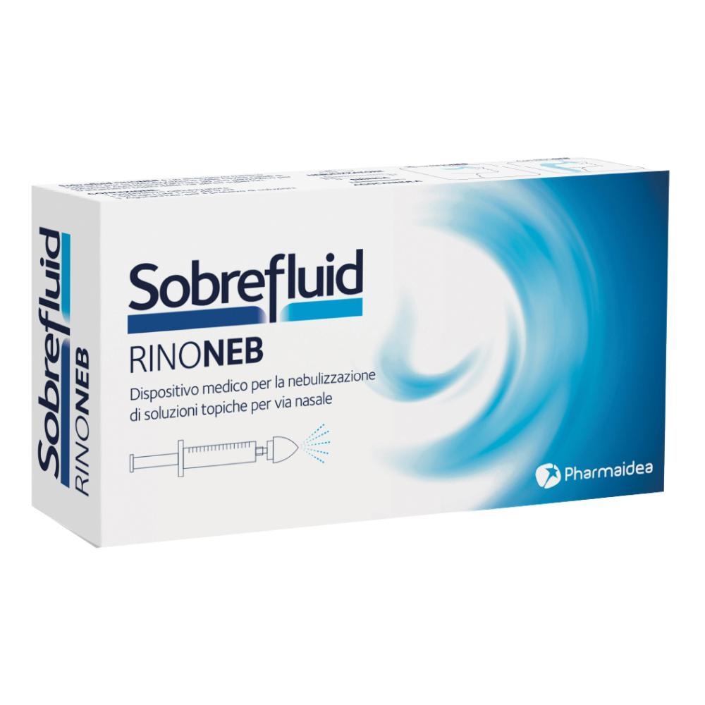 SOBREFLUID RINONEB DISPOSITIVO NEBULIZZATORE + SIRINGA LUER  LOCK DA 50 ML + AGOCANNULA PER PRELIEVO SOLUZIONE