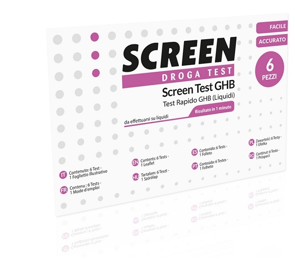 SCREEN DROGA TEST GHB TEST RAPIDO 6 PEZZI