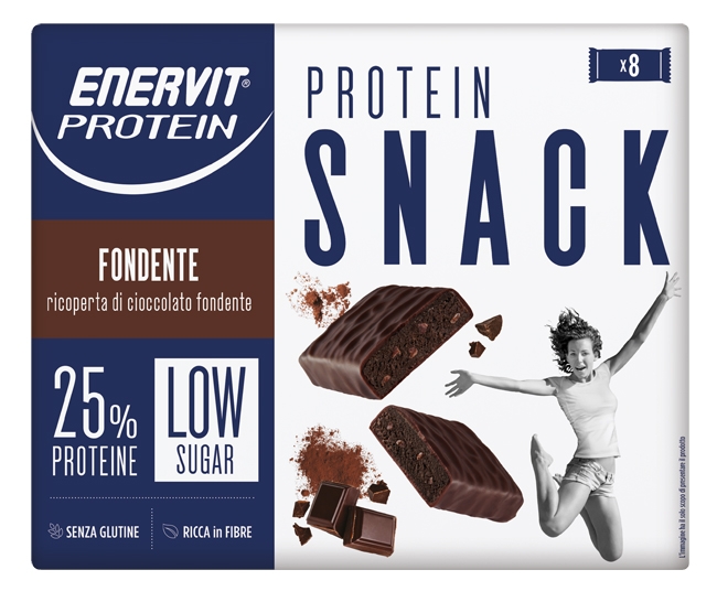 ENERVIT PROTEIN SNACK FONDENTE LOW SUGAR ASTUCCIO 8 X 27 G